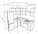 Кухонный гарнитур Берген GKK1035 фото