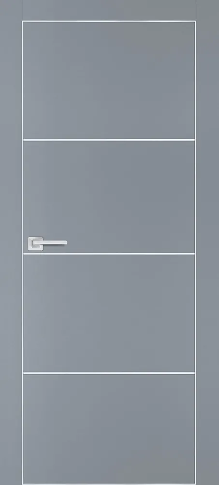 Фото Межкомнатная дверь PX-2  AL кромка с 4-х ст. Серый матовый